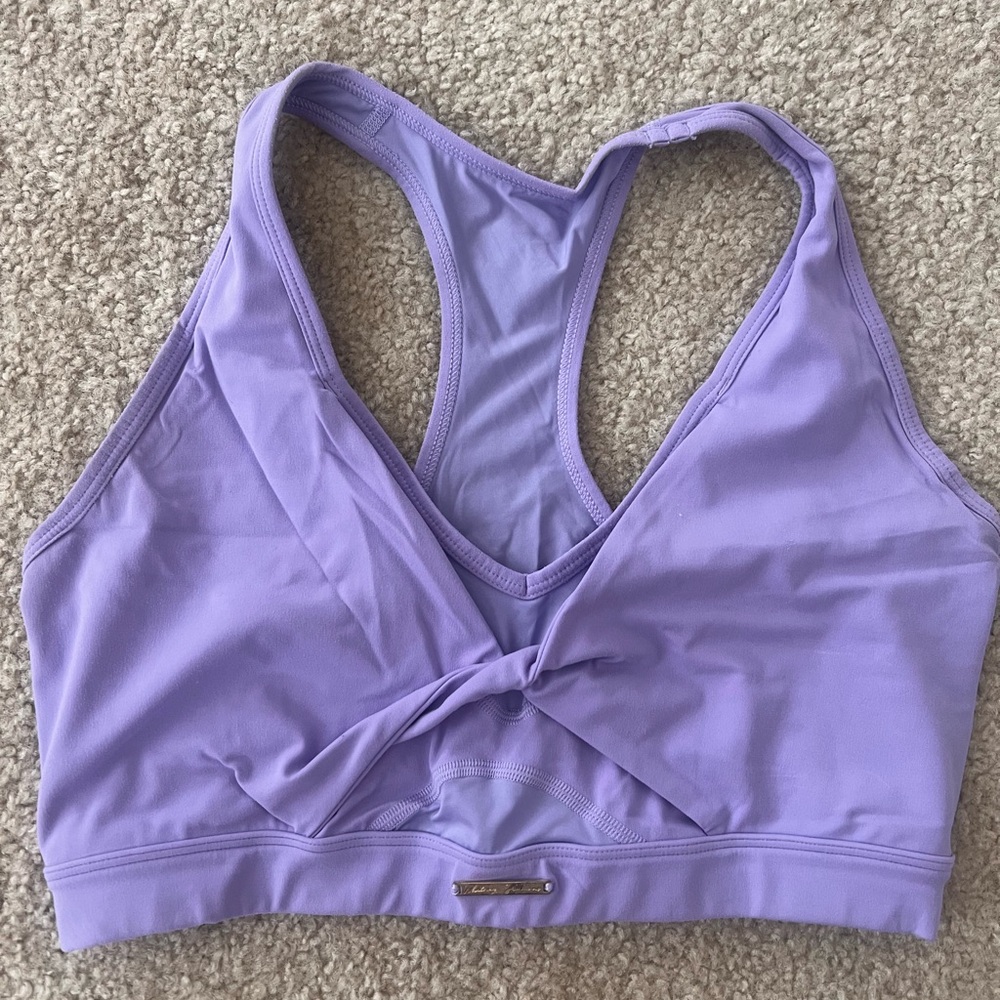 Gymshark Lavender Twist-Front Sports Bra
